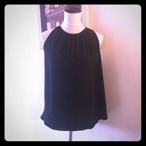 Adorable black sleeveless top from Loft